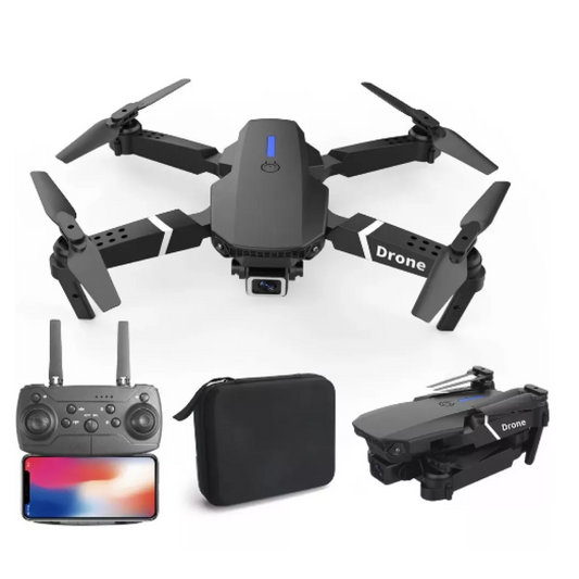 Dron E88 Dos Cámara  + Batería Y Accs